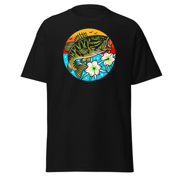 Shoal Bass with Lillies Bella/Canvas Unisex classic tee