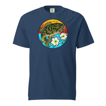 Shoal Bass w/ Lillies Comfort Colts Unisex garment-dyed heavyweight t-shirt