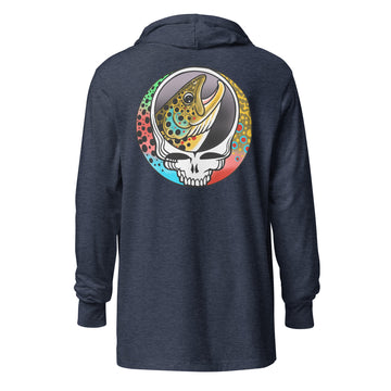 Stealie Trout Pattern Hooded long-sleeve tee